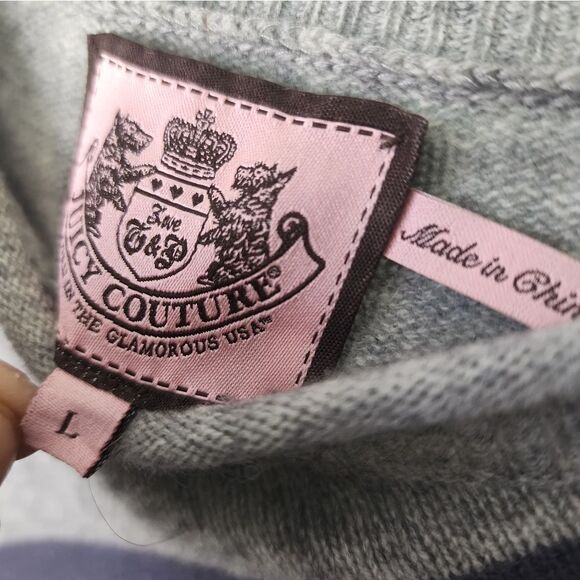 Juicy Couture cashmere wool blend sweater tunic length dress - Picture 3 of 9